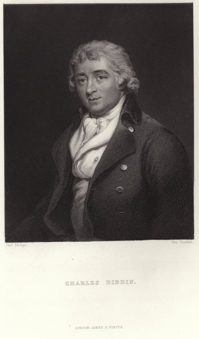 Portrait of Charles Dibdin  by Thomas Phillips